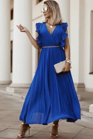 Zennia obleka kraljevo modra