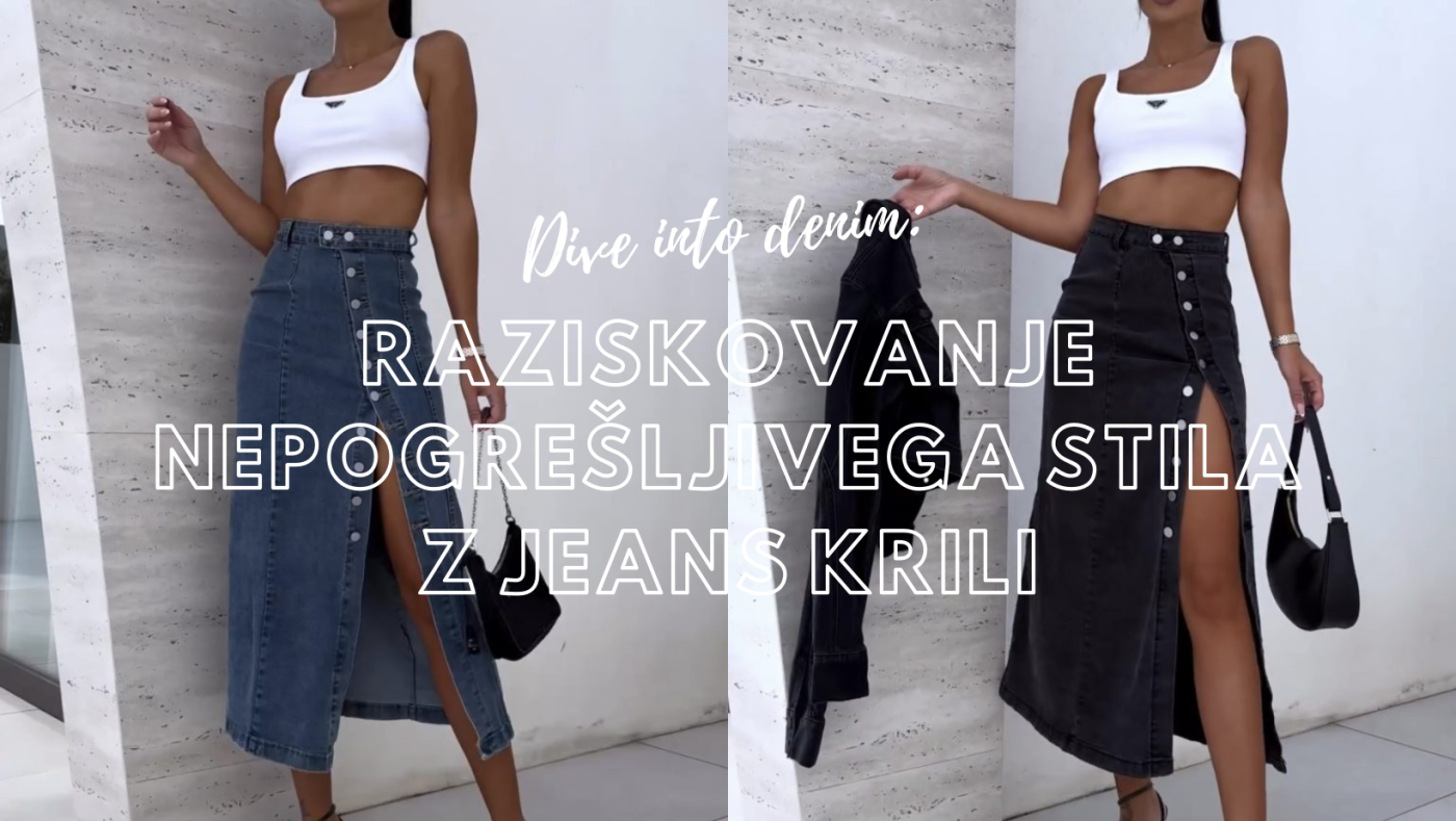 Dive into denim: Raziskovanje nepogrešljivega stila z jeans krili